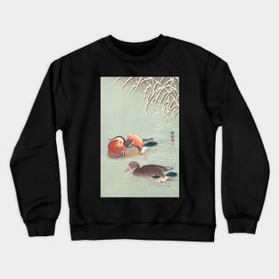 Mandarin Duck by Ohara Koson Crewneck Sweatshirt